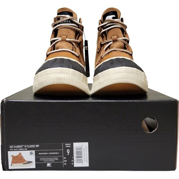 Sorel Out N About IV Classic Waterproof Duck Boots Size US 9 Taffy Brown/Black - Picture 6 of 6